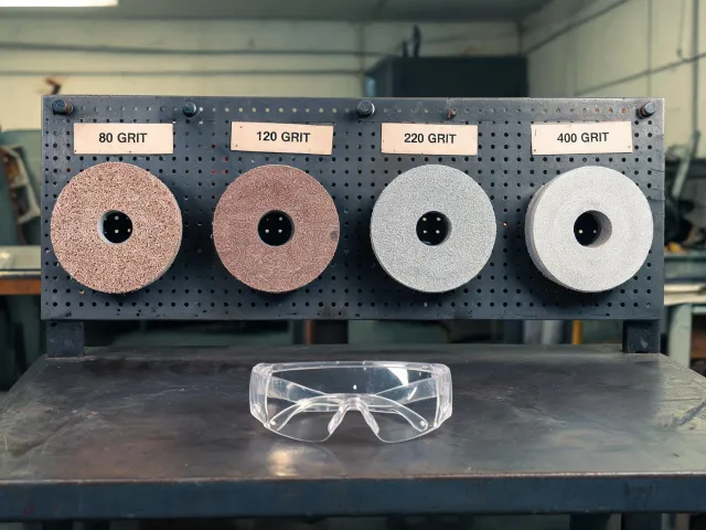Abrasive wheel selection board