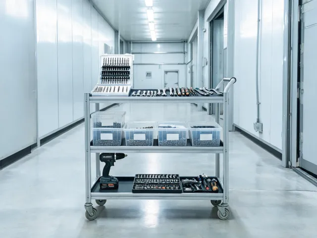 Facility maintenance tool cart